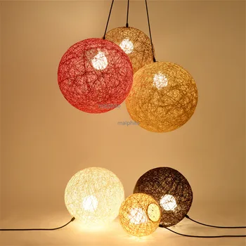 Nordic Grass Rattan Hemp Ball Pendant Lamp Restaurant Creative Decor Pendant Lights Modern Home Lighting Light Fixture lustre
Nordic Grass Rattan Hemp Ball Pendant Lamp Restaurant Creative Decor Pendant Lights Modern Home Lighting Light Fixture lustre