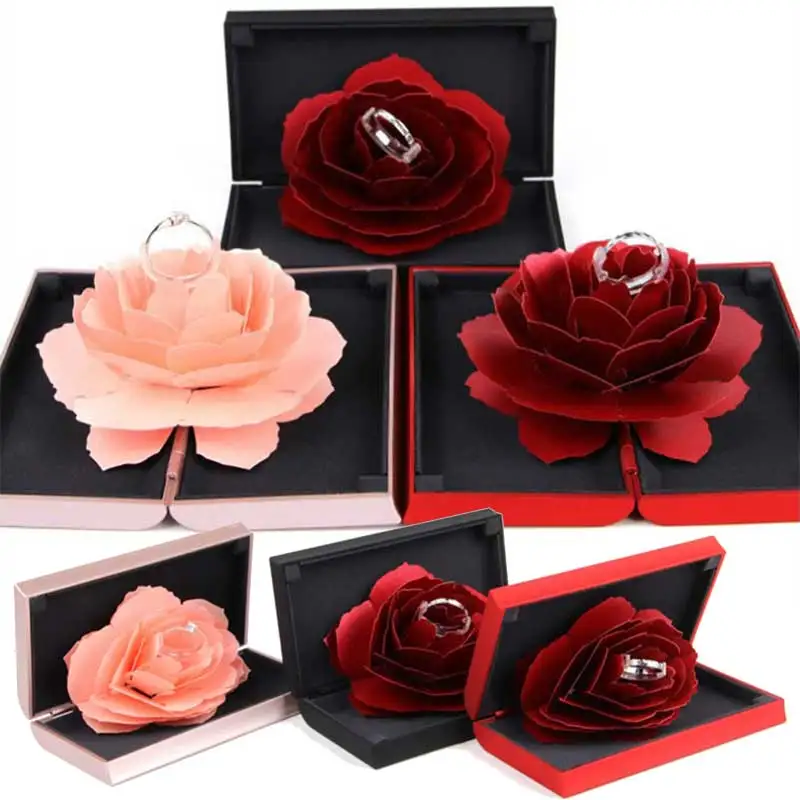 New Foldable Rose Ring Box For Women 2019 Creative Jewel Storage Paper Case Small Gift Box For Rings
New Foldable Rose Ring Box For Women 2019 Creative Jewel Storage Paper Case Small Gift Box For Rings