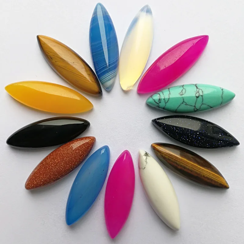 Wholesale 25*8*5mm Assorted mixed stone beads marquise shape CAB CABOCHON teardrop loose beads Free shipping 20pcs/lot
Wholesale 25*8*5mm Assorted mixed stone beads marquise shape CAB CABOCHON teardrop loose beads Free shipping 20pcs/lot