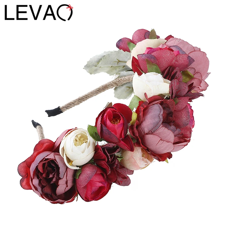 LEVAO Fashion Women Wedding Headband Girls Boho Flowers Headwear Children Headbands Hair Accessories Bride Wreath Beach Garland 
LEVAO Fashion Women Wedding Headband Girls Boho Flowers Headwear Children Headbands Hair Accessories Bride Wreath Beach Garland
