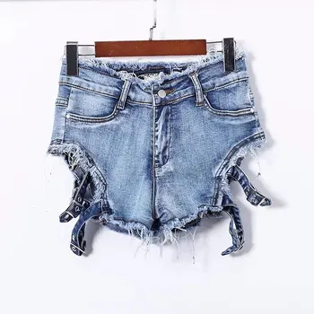 Summer 2018 ripped women shorts casual denim sexy high waist wide-leg jeans shorts stretch hot tassels denim shorts for women 
Summer 2018 ripped women shorts casual denim sexy high waist wide-leg jeans shorts stretch hot tassels denim shorts for women