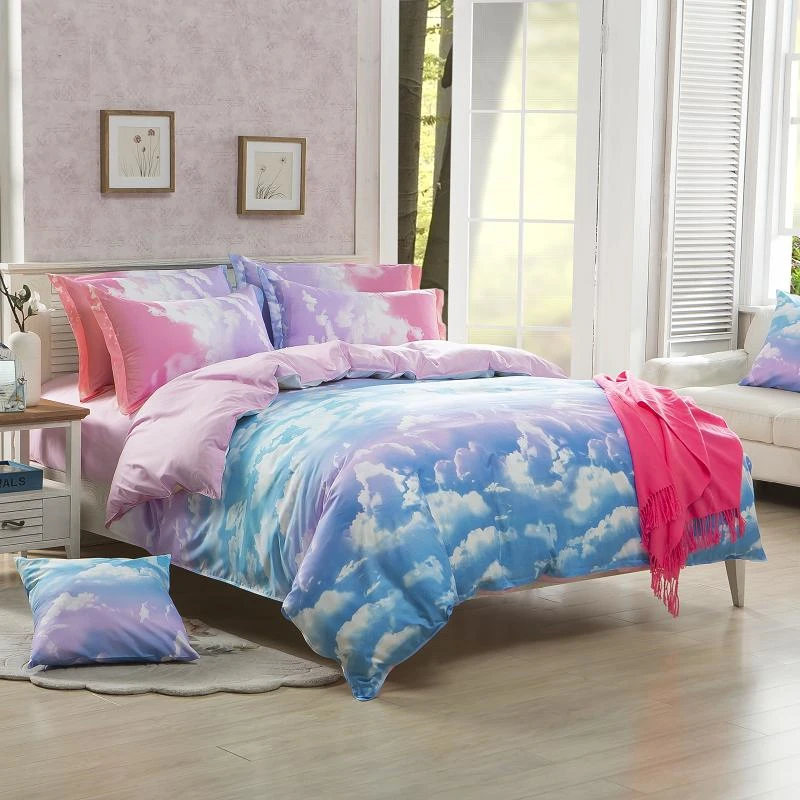 Hot Bedding Set Reactive Printed Sky Clouds Duvet Cover Sets Cotton Queen/Full/Twin Size
Hot Bedding Set Reactive Printed Sky Clouds Duvet Cover Sets Cotton Queen/Full/Twin Size