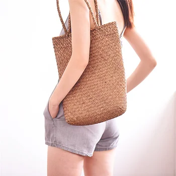 Women Beach Bag Straw Woven Handbag Casual Shoulder Bag New Fashion Women Summer Straw Large Tote Bag Beach Shoulder Bag
Women Beach Bag Straw Woven Handbag Casual Shoulder Bag New Fashion Women Summer Straw Large Tote Bag Beach Shoulder Bag