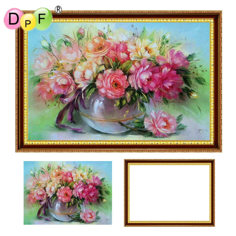 DPF Diamond Embroidery kit Flowers 5d Round full Diamond painting Cross Stitch with Framed Rhinestone home Decor painting
DPF Diamond Embroidery kit Flowers 5d Round full Diamond painting Cross Stitch with Framed Rhinestone home Decor painting