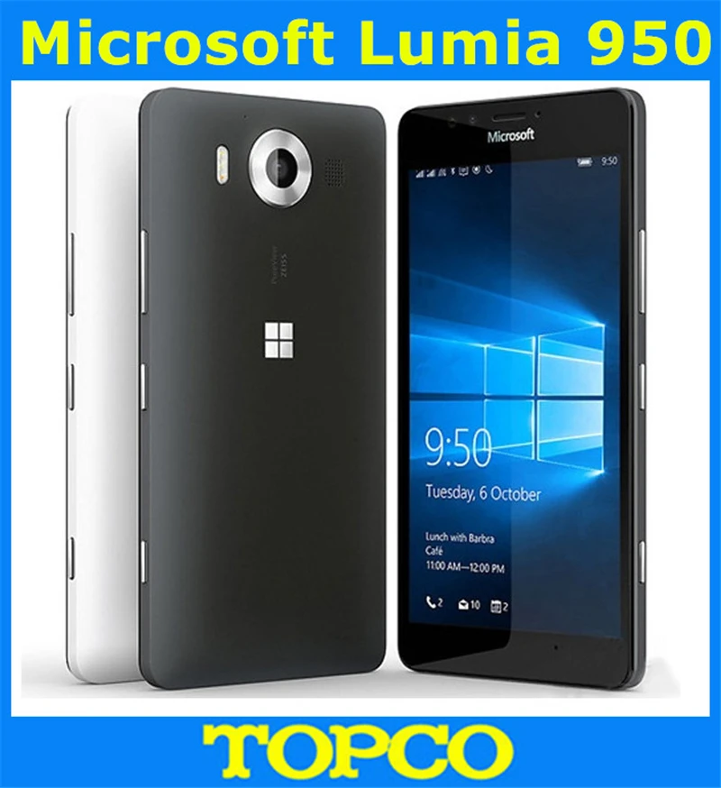 Microsoft Lumia 950 Original Unlocked Windows 10 Mobile Phone 4G LTE GSM 5.2'' 20MP WIFI GPS Hexa Core 3GB RAM 32GB ROM
Microsoft Lumia 950 Original Unlocked Windows 10 Mobile Phone 4G LTE GSM 5.2'' 20MP WIFI GPS Hexa Core 3GB RAM 32GB ROM