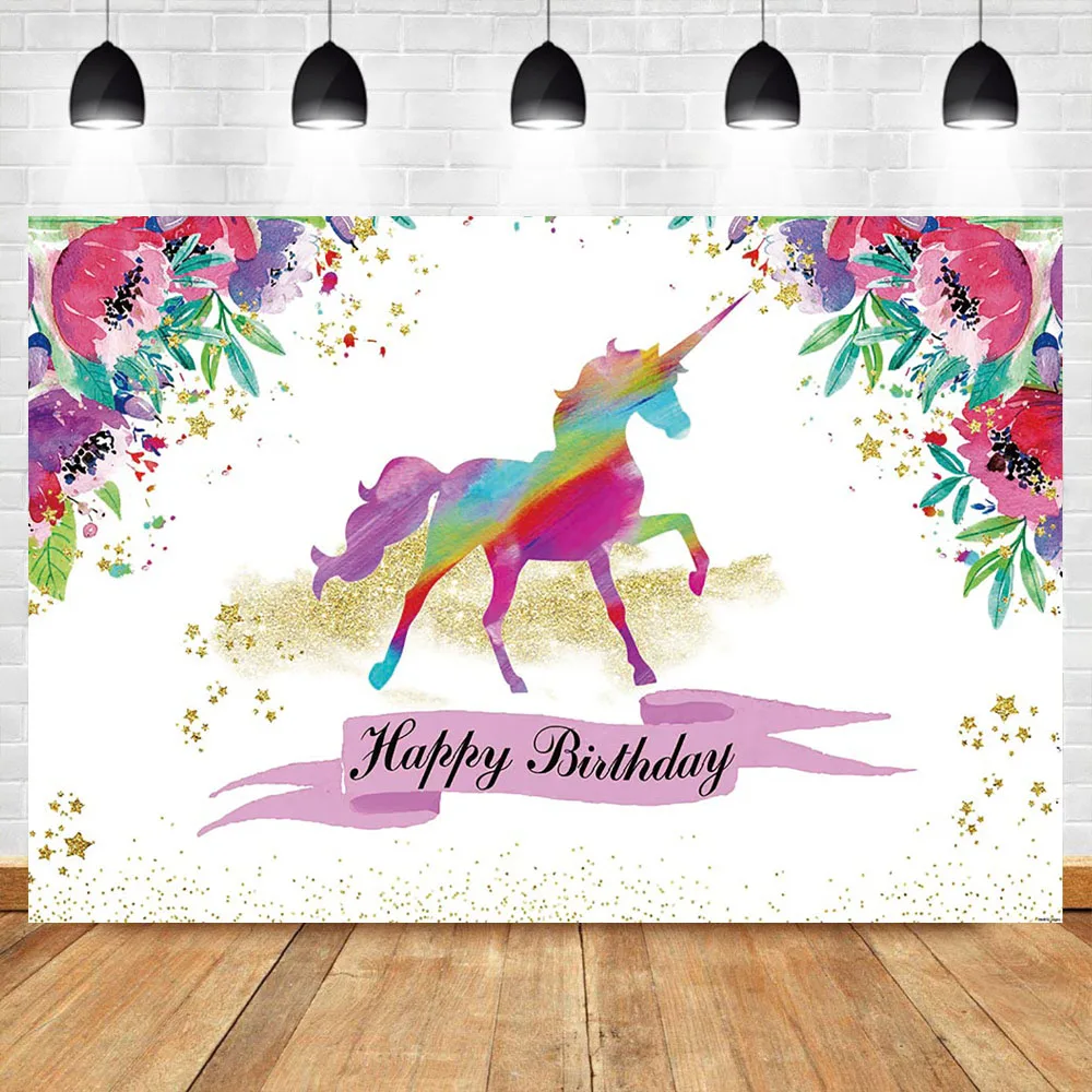 NeoBack Unicorn Rainbown Baby Newborn Photo Background Flower Gold Glitter Shiny Little Star Birthday Party Photography Backdrop 
NeoBack Unicorn Rainbown Baby Newborn Photo Background Flower Gold Glitter Shiny Little Star Birthday Party Photography Backdrop