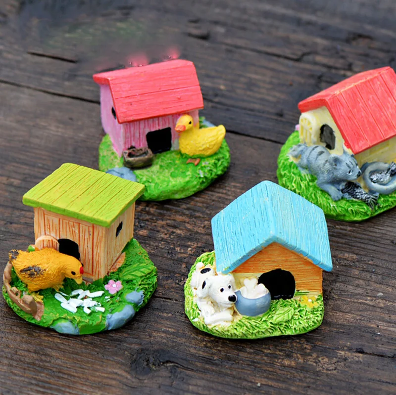 Animal House Figures Miniature Figurine for mini fairy garden Aquarium fish tank animal statue resin craft TNB047
Animal House Figures Miniature Figurine for mini fairy garden Aquarium fish tank animal statue resin craft TNB047