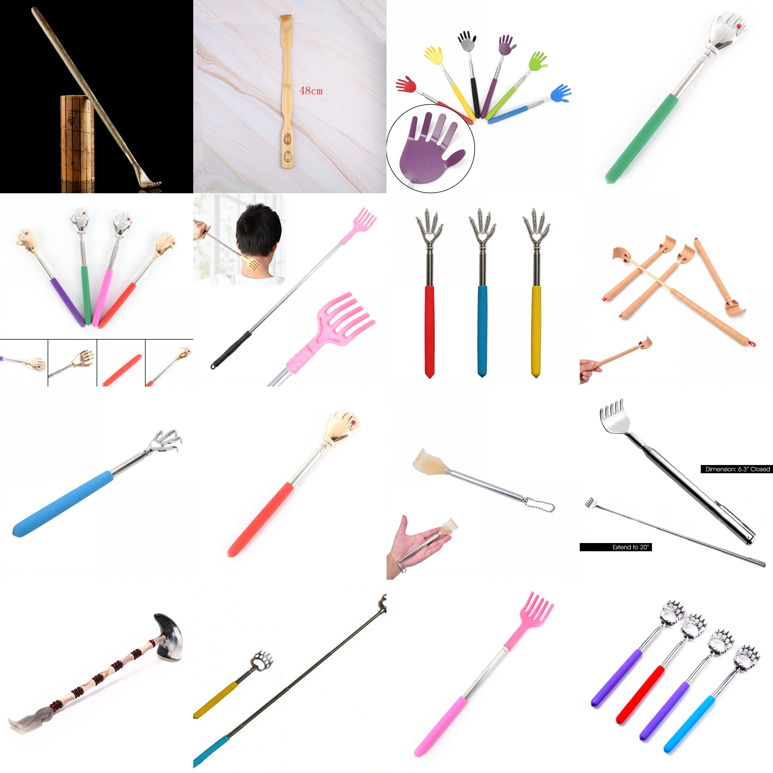 New Practical Handy Stainless Pen Clip Back Scratcher Telescopic Pocket Scratching Massage Kit Bear Claw Back Scratcher
New Practical Handy Stainless Pen Clip Back Scratcher Telescopic Pocket Scratching Massage Kit Bear Claw Back Scratcher