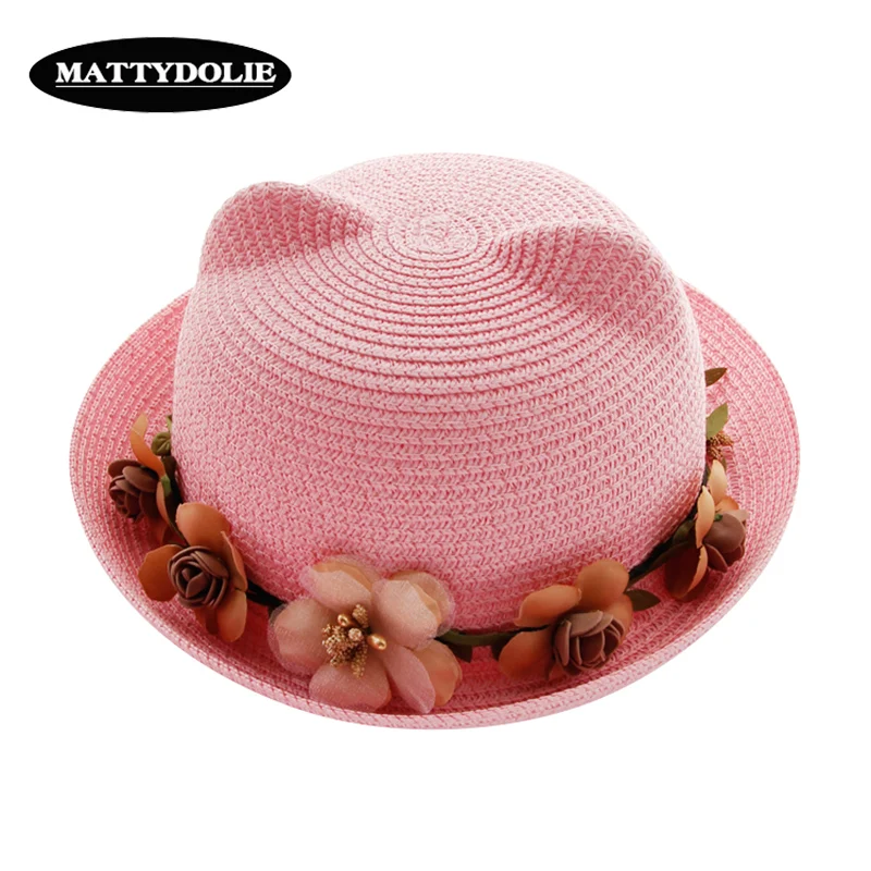 MATTYDOLIE Straw Hat Summer Woman Cute Cat Ears Bow Flower Beach Hat Parent-child Sun Hat Collapsible Kid Hat Girl
MATTYDOLIE Straw Hat Summer Woman Cute Cat Ears Bow Flower Beach Hat Parent-child Sun Hat Collapsible Kid Hat Girl