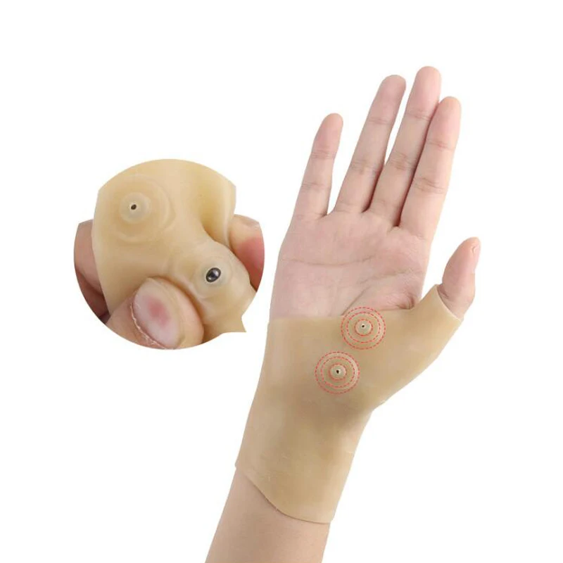 1PC Magnetic Therapy Wrist Thumb Support Glove Arthritis Silicone Gel Hand Wrist Brace for Men and Women Pain Relief Gloves
1PC Magnetic Therapy Wrist Thumb Support Glove Arthritis Silicone Gel Hand Wrist Brace for Men and Women Pain Relief Gloves