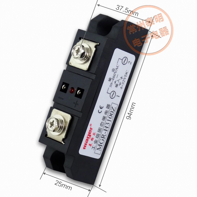 SSR Модуль промышленного класса твердотельное реле DC контролируемое AC 220V MGR-H3100Z 100A mager
SSR Модуль промышленного класса твердотельное реле DC контролируемое AC 220V MGR-H3100Z 100A mager