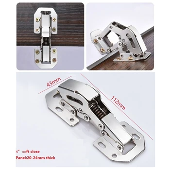 4Pcs Soft Close Non Mortise Concealed Spring Hinge Surface Mount Concealed Hinge With Screws
4Pcs Soft Close Non Mortise Concealed Spring Hinge Surface Mount Concealed Hinge With Screws