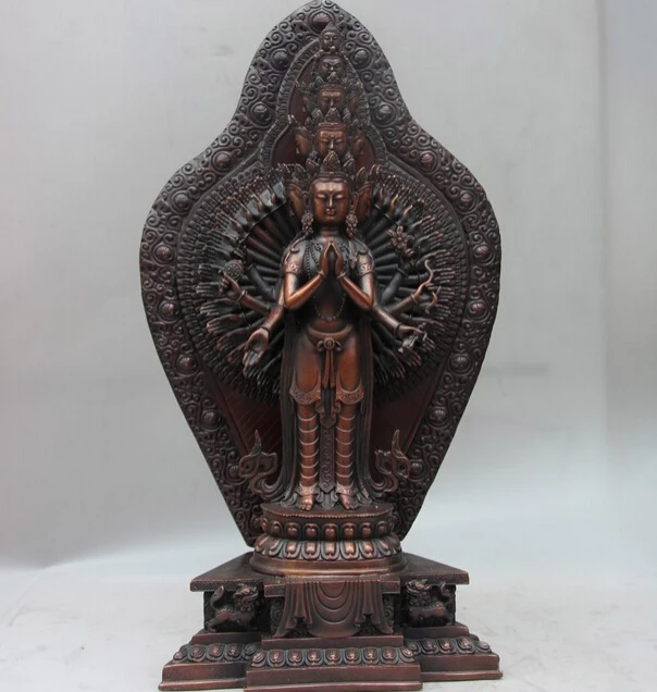 S1640 Tibet Buddhism Bronze Copper Kwan-yin Avalokitesvara Guanyin Bodhisattva Statue D0318
S1640 Tibet Buddhism Bronze Copper Kwan-yin Avalokitesvara Guanyin Bodhisattva Statue D0318