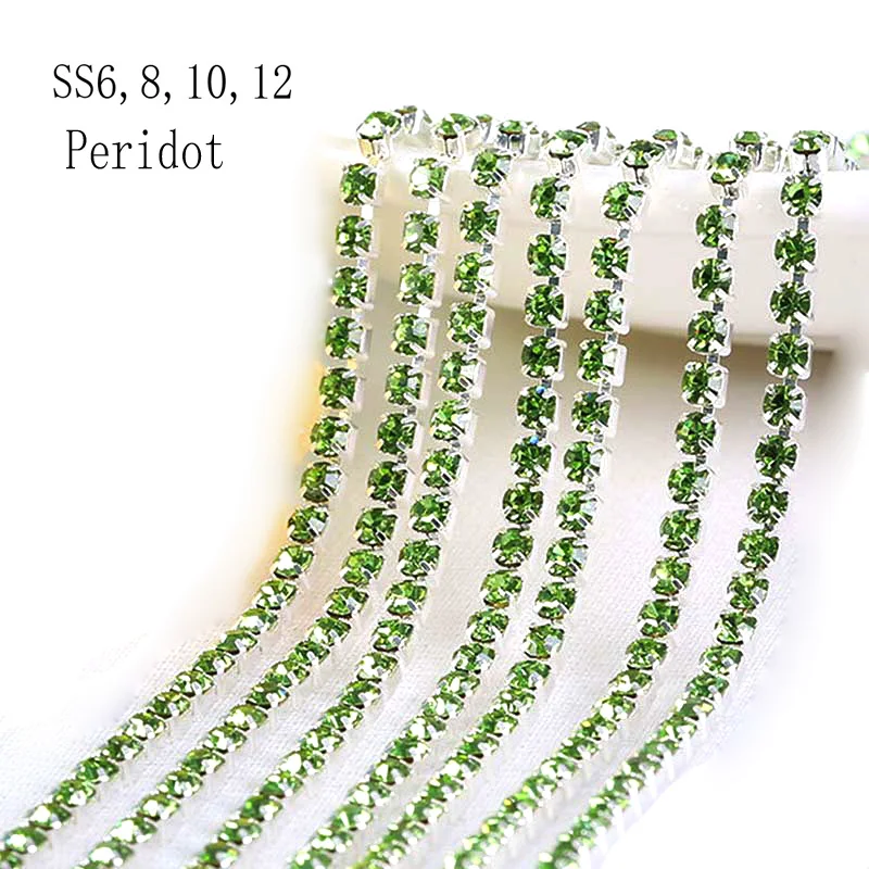 YANRUO 10 Meters Peridot Sew On Trim Rhinestones Claw Silver Base Flat Back Rhinestone Cup Chain Beads Appliques Strass Band
YANRUO 10 Meters Peridot Sew On Trim Rhinestones Claw Silver Base Flat Back Rhinestone Cup Chain Beads Appliques Strass Band