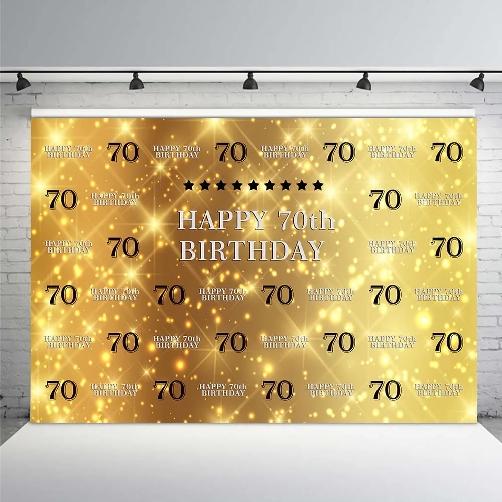 Zhy 50th Birthday Backdrop 7x5ft Polyester Fabric 50th Birthday Bash Background Happy Birthday Photos Background 50th Birthday Party Decoration Birthday Cake Background Props