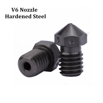 3D Printer Parts Hardened Steel E3D V6 Nozzles High Temperature M6 Threaded for 3D Printer PEI PEEK for E3D HOTEND Extruder Head 
3D Printer Parts Hardened Steel E3D V6 Nozzles High Temperature M6 Threaded for 3D Printer PEI PEEK for E3D HOTEND Extruder Head
