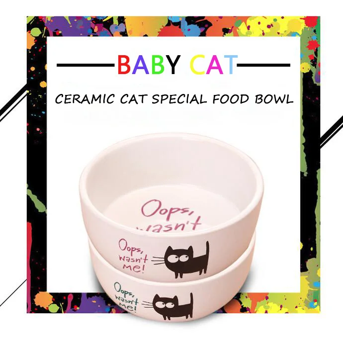 TECHOME Cute Cat Ceramic Bowl Pet Utensils Cartoon Water Bowl Dog Bowl Ceramic Eating Drinking Bowl Cat Dog Universal Feeders
TECHOME Cute Cat Ceramic Bowl Pet Utensils Cartoon Water Bowl Dog Bowl Ceramic Eating Drinking Bowl Cat Dog Universal Feeders