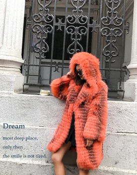 BFFUR 2018 NEW Fashion Orange color Real Fox Fur Coat Women Winter Natrual Fur Female top quality Long Fox Fur with Hood
BFFUR 2018 NEW Fashion Orange color Real Fox Fur Coat Women Winter Natrual Fur Female top quality Long Fox Fur with Hood