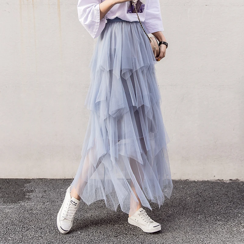 2019 Spring New Womens Skirts Female Fashion High Waist Tulle Tutu Skirt Ladies Casual Long Skirts
2019 Spring New Womens Skirts Female Fashion High Waist Tulle Tutu Skirt Ladies Casual Long Skirts