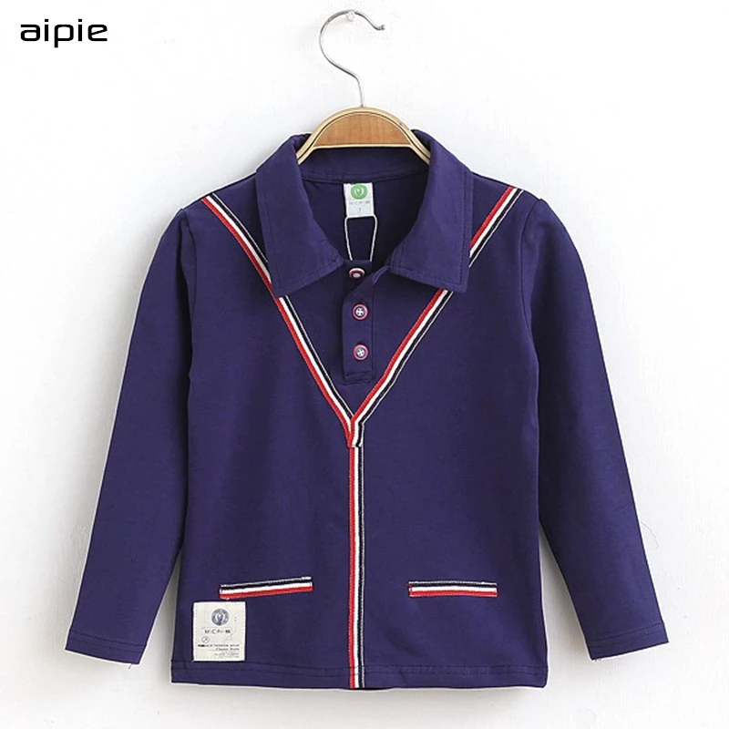 New Spring Children Boy's Polo-shirts Two color Patchwork Full sleeved For 3-10 year boy wear
New Spring Children Boy's Polo-shirts Two color Patchwork Full sleeved For 3-10 year boy wear