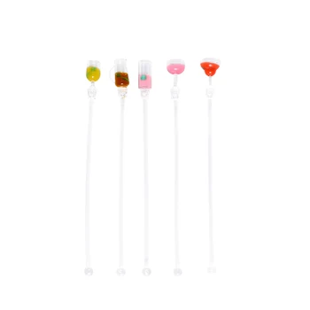 5pcs Acrylic Swizzle Mixing Sticks Bar Cocktail Muddler Drink Mixer Stirring Sticks Bar Tools (Random Color and Style)
5pcs Acrylic Swizzle Mixing Sticks Bar Cocktail Muddler Drink Mixer Stirring Sticks Bar Tools (Random Color and Style)