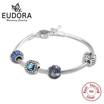 EUDORA 925 Sterling Silver Heart Lock Key Strand Bracelets Sparkling Sun and Sky Blue Ocean Bracelet & Bangles for Women Jewelry
EUDORA 925 Sterling Silver Heart Lock Key Strand Bracelets Sparkling Sun and Sky Blue Ocean Bracelet & Bangles for Women Jewelry