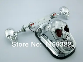 Motorcycle Skeleton Skull Mount Plate Bracket Tail Turn Signal Light For Harley Honda Yamaha Suzuki Kawasaki Custom
Motorcycle Skeleton Skull Mount Plate Bracket Tail Turn Signal Light For Harley Honda Yamaha Suzuki Kawasaki Custom