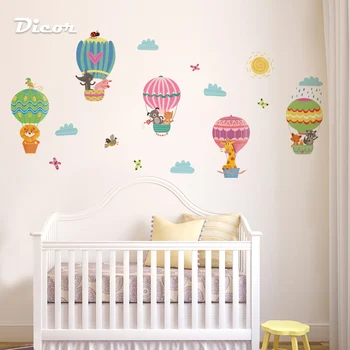 2 Pcs/Set Creative Cartoon Wall Stickers Animals On the Hot Air Balloon For Baby Room Gift For Kid QT1203KJ-3MB/MN
2 Pcs/Set Creative Cartoon Wall Stickers Animals On the Hot Air Balloon For Baby Room Gift For Kid QT1203KJ-3MB/MN