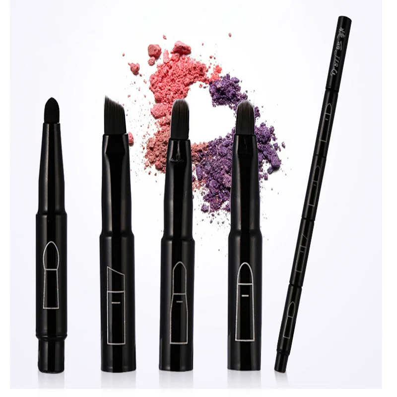 4 in 1 Mini portable combination makeup brush eyebrow eye shadow brush multi function eye shadow stick beauty kit set.
4 in 1 Mini portable combination makeup brush eyebrow eye shadow brush multi function eye shadow stick beauty kit set.