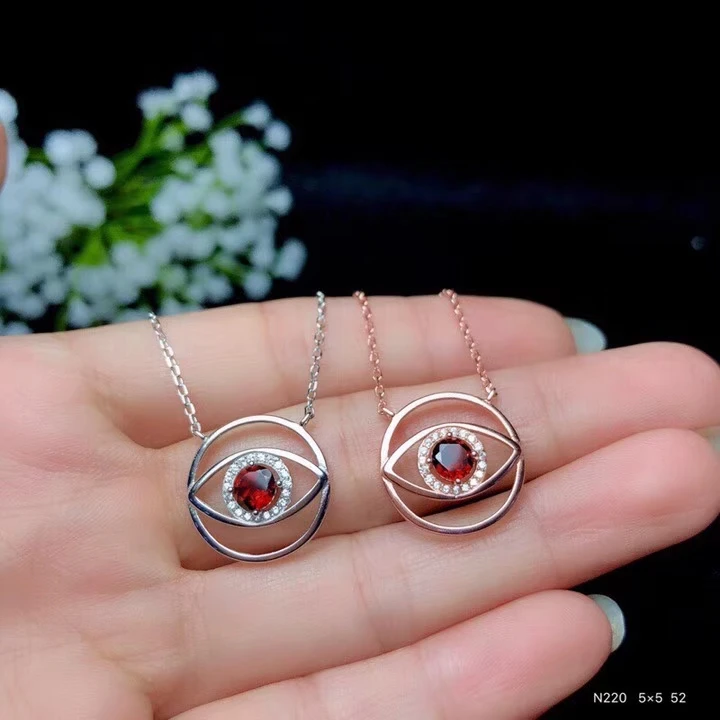 Natural red garnet Pendant necklace S925 silver Natural gemstone necklace Fashion Lovely Eye round girl gift party fine jewelery
Natural red garnet Pendant necklace S925 silver Natural gemstone necklace Fashion Lovely Eye round girl gift party fine jewelery