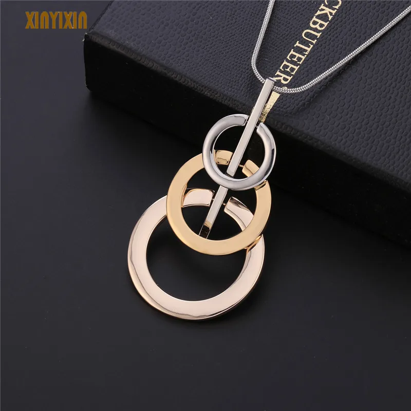 Big Round Pendant Women Necklace Elegant Simple Gold Silver Circles Long Necklace Dress Accessory Party Gift
Big Round Pendant Women Necklace Elegant Simple Gold Silver Circles Long Necklace Dress Accessory Party Gift