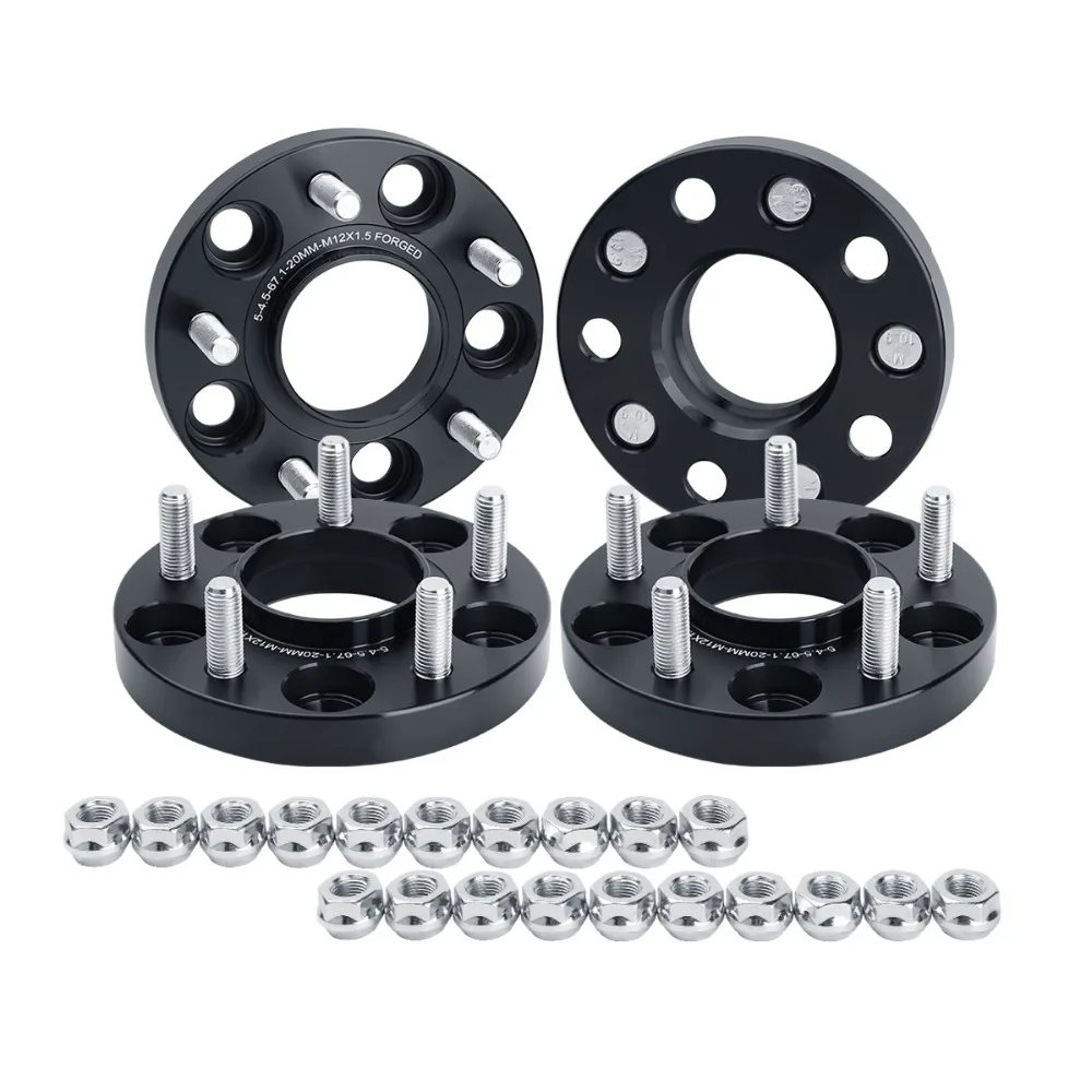 4PC 5x4.5 Wheel Spacers 5 lug 20mm Hub Bore 67.1mm with 12x1.5 Studs for Ford Fusion Hyundai Genesis Compass Patriot Mazda 3 5 6 
4PC 5x4.5 Wheel Spacers 5 lug 20mm Hub Bore 67.1mm with 12x1.5 Studs for Ford Fusion Hyundai Genesis Compass Patriot Mazda 3 5 6