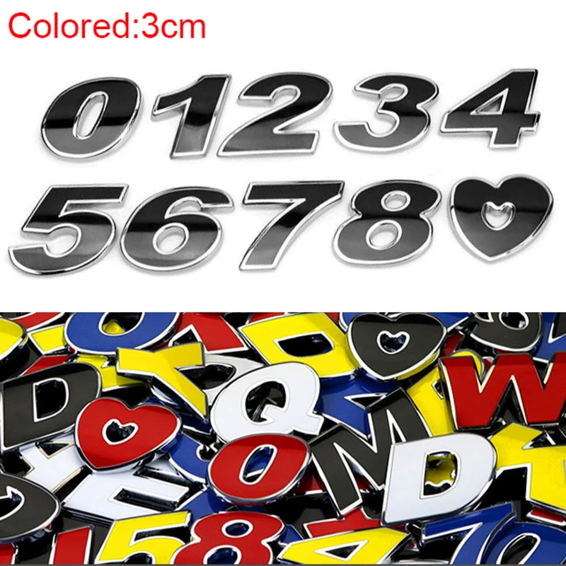 Metal Epoxy Colored 26 Letter 10 Digital Numbers Lover Heart DIY Car Styling Emblem Sticker Hellaflush JDM SUBWAY BABY IN CAR
Metal Epoxy Colored 26 Letter 10 Digital Numbers Lover Heart DIY Car Styling Emblem Sticker Hellaflush JDM SUBWAY BABY IN CAR