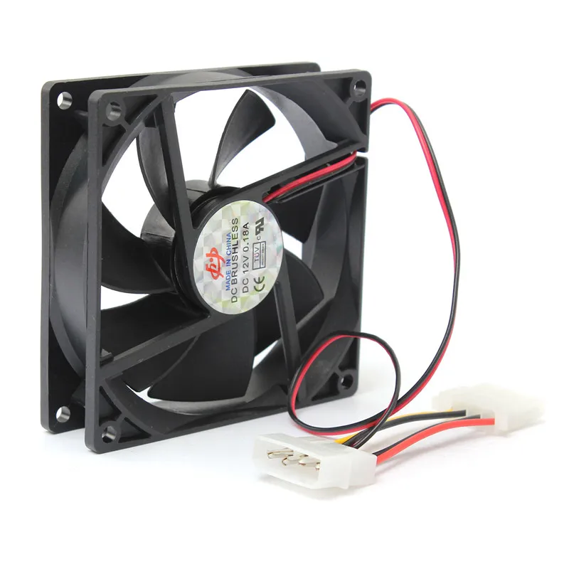 New Arrival 90mm/90x90x25mm Cooler Computer PC CPU Silent Cooling Case Fan Black 12V 4-Pin
New Arrival 90mm/90x90x25mm Cooler Computer PC CPU Silent Cooling Case Fan Black 12V 4-Pin