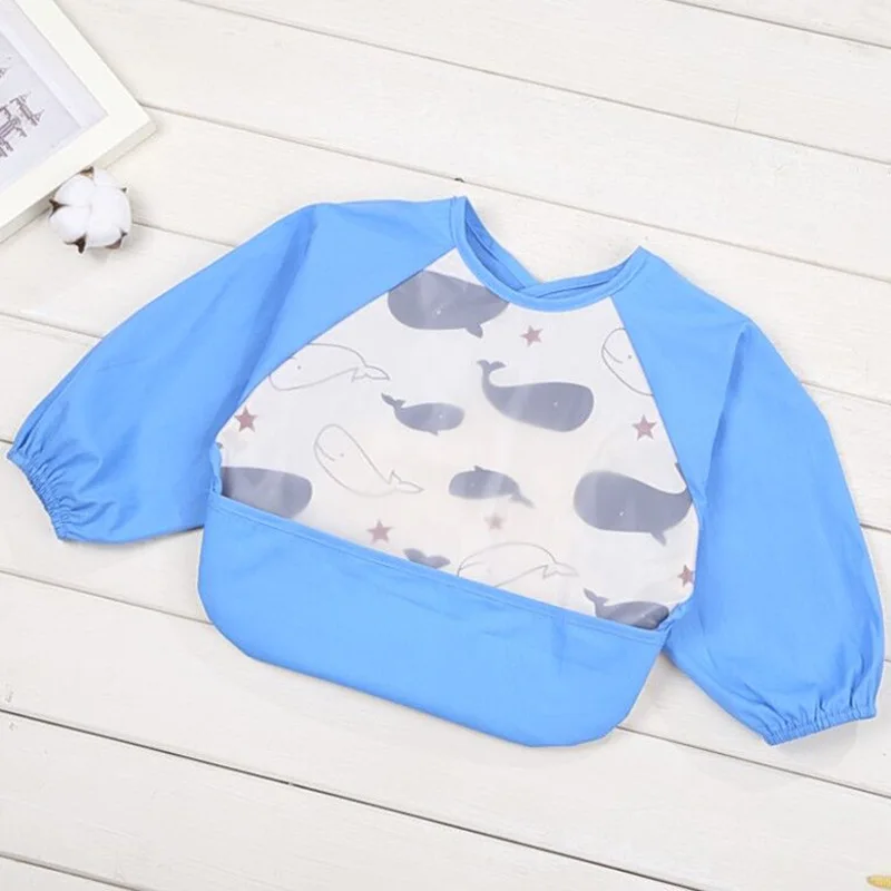 baby kid's infant over Protective clothing printing waterproof no Dirty reverse wear | Детская одежда и обувь