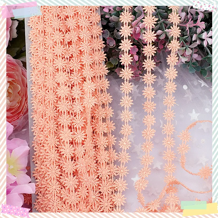 Orange pink three-dimensional water soluble embroidery daisy flower lace diy hair accessories
Orange pink three-dimensional water soluble embroidery daisy flower lace diy hair accessories