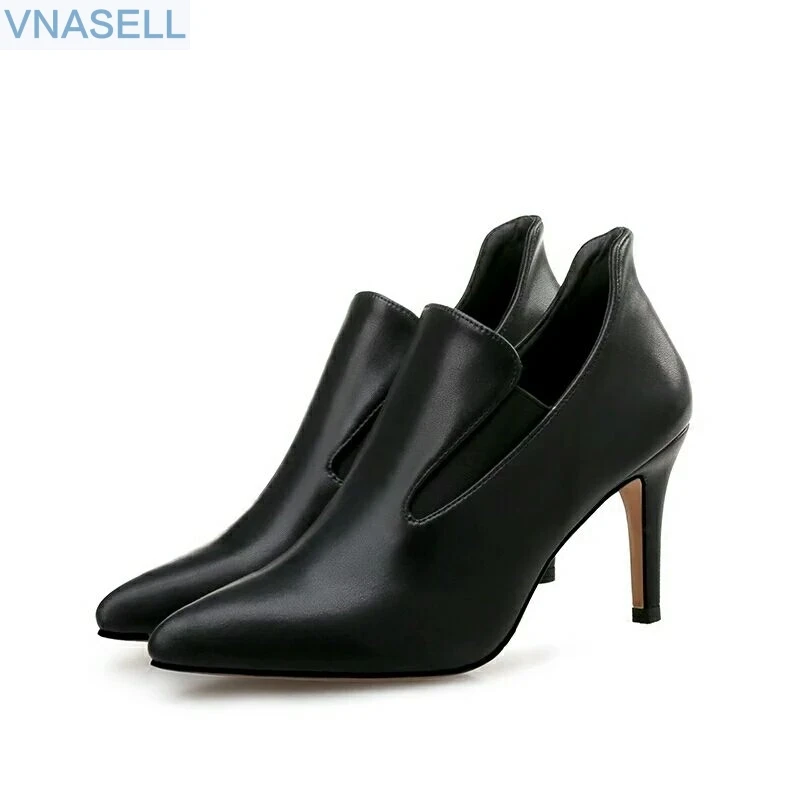 2019 new pointed high-heeled deep rubber elastic single shoes with leather shoes
2019 new pointed high-heeled deep rubber elastic single shoes with leather shoes