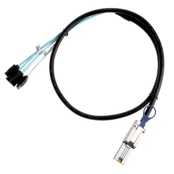 Free Shipping SFF-8088 to 4 X SATA 3.0 6Gbps Mini SAS 26Pin to 4x SATA 7Pin Data Cable 1 Meter
Free Shipping SFF-8088 to 4 X SATA 3.0 6Gbps Mini SAS 26Pin to 4x SATA 7Pin Data Cable 1 Meter