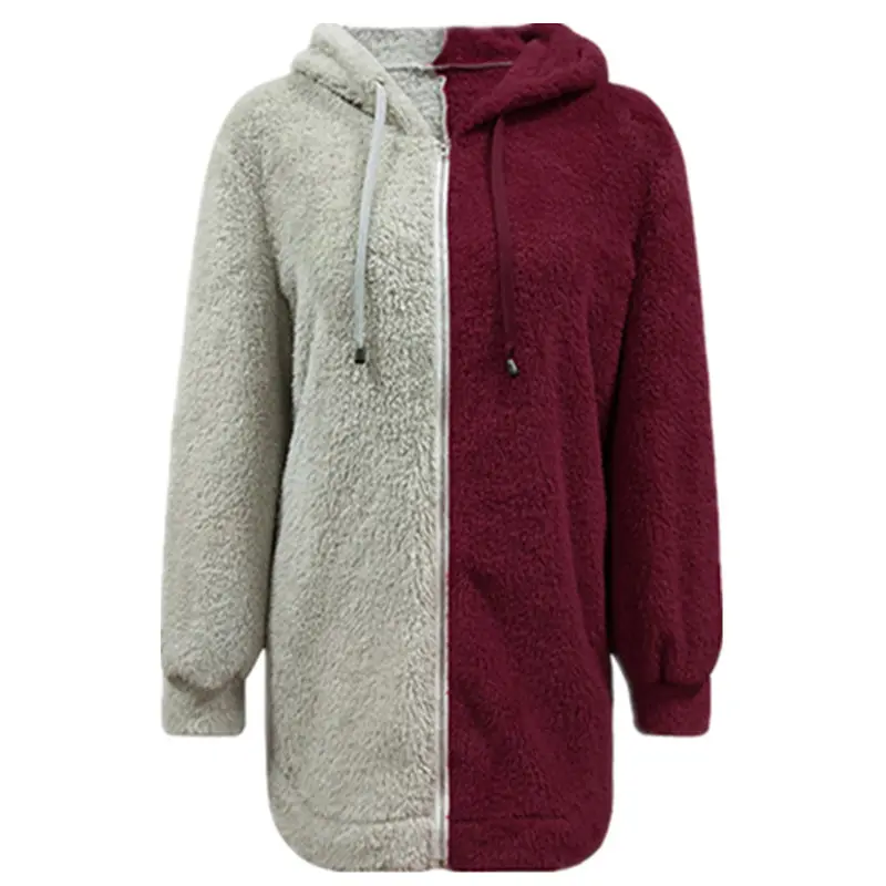 2019 Women Sherpa Cardigan Sweater Chic Fleece Patchwork Cardigan Female Warm Tops Casual Coats Hooded Fluffy Sweaters
2019 Women Sherpa Cardigan Sweater Chic Fleece Patchwork Cardigan Female Warm Tops Casual Coats Hooded Fluffy Sweaters
