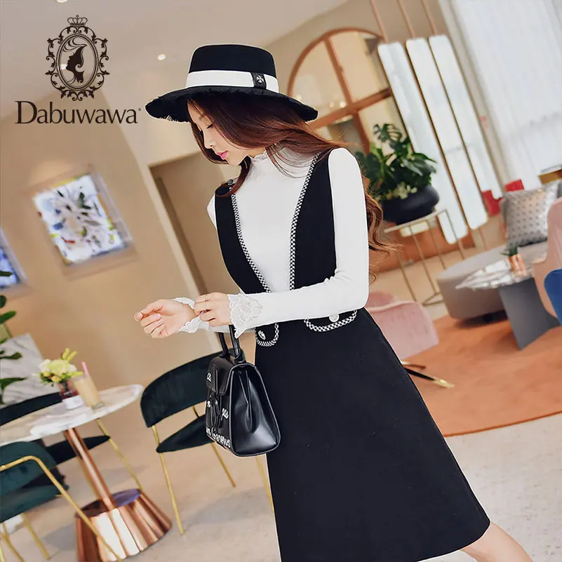 Dabuwawa Spring Black V Neck Elegant Skirts Women New Fashion A Line Swing Strap Skirts D18DRS004
Dabuwawa Spring Black V Neck Elegant Skirts Women New Fashion A Line Swing Strap Skirts D18DRS004