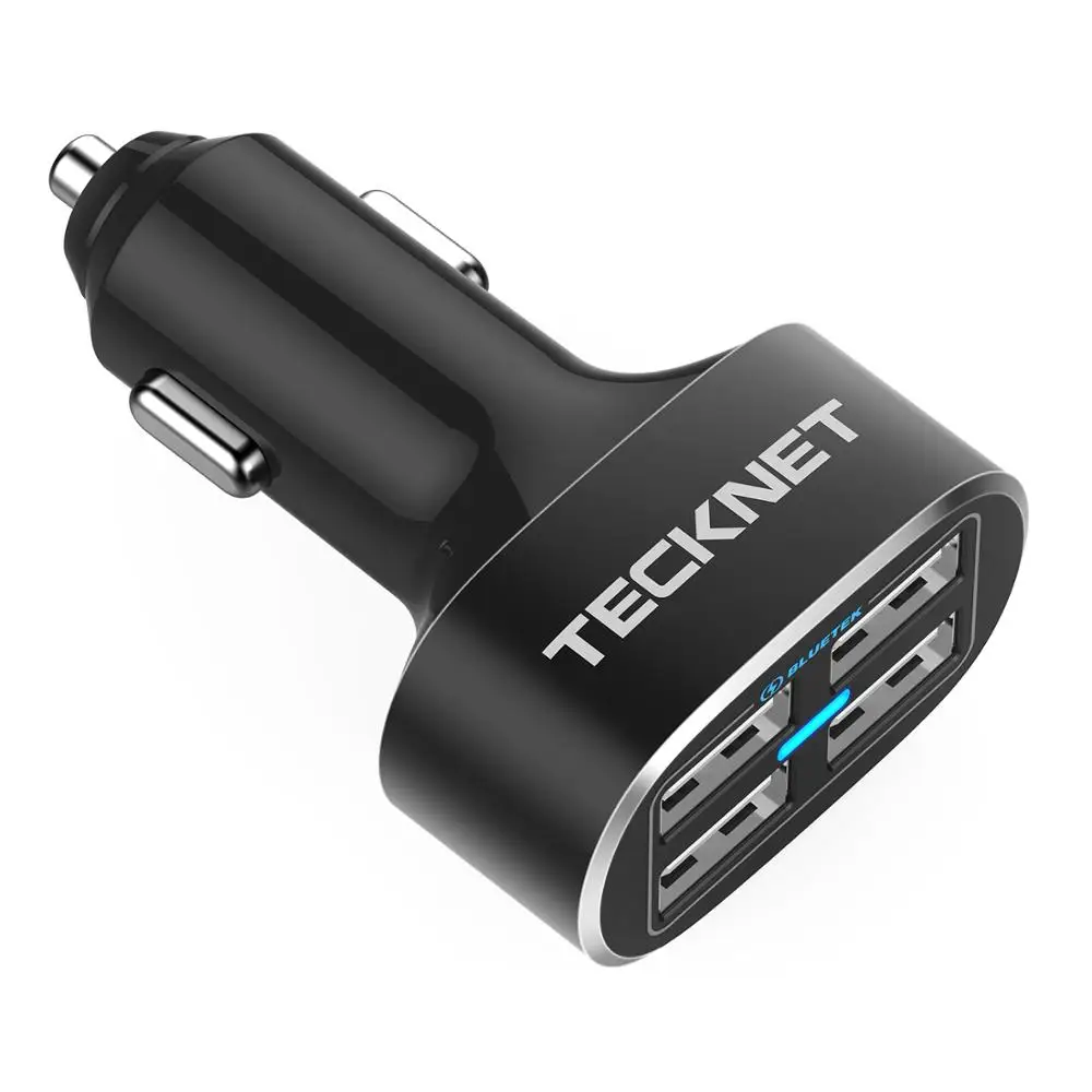 TECKNET 48W/9.6A DC 12/24V 4 Ports USB Car Charger Adapter for Apple iPhone 5 6 6 plus iPad Android Samsung Sony HTC Tablet PC
TECKNET 48W/9.6A DC 12/24V 4 Ports USB Car Charger Adapter for Apple iPhone 5 6 6 plus iPad Android Samsung Sony HTC Tablet PC