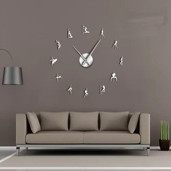 3D sexy pole dance detachable acrylic wall sticker wall clock diy large silent home watch clock decoration for living room klok
3D sexy pole dance detachable acrylic wall sticker wall clock diy large silent home watch clock decoration for living room klok