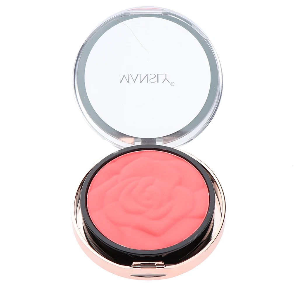Matte Smooth Contouring Blush Face Blusher Powder Palette with Brush Mirror Beauty Cosmetics Matte Smooth Contouring Blush Face Blusher Powder Palette with Brush Mirror Beauty Cosmetics