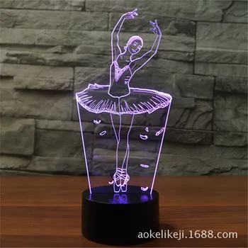 Ballet Female Usb 3D Light Colorful Touch LED Visual Light Gift Atmosphere Table Lamp
Ballet Female Usb 3D Light Colorful Touch LED Visual Light Gift Atmosphere Table Lamp