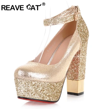 REAVE CAT Glitter Buckle New Spring summer Sapatos femininos Women shoes High heels Pumps Patchwork Fashion Sexy Pumps Party QL4
REAVE CAT Glitter Buckle New Spring summer Sapatos femininos Women shoes High heels Pumps Patchwork Fashion Sexy Pumps Party QL4