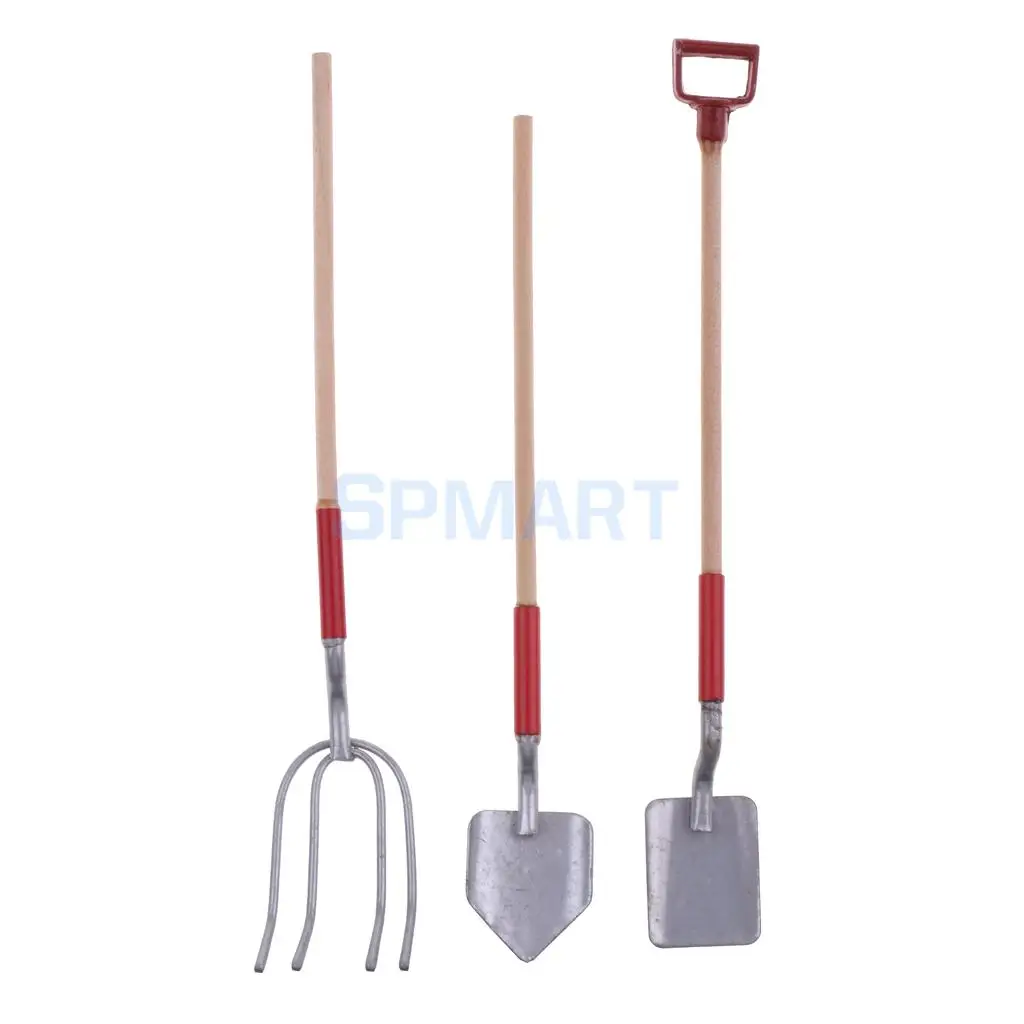 1:12 Scale Dollhouse Miniature Set of 3pcs Farming Tools Shovels and Pitch Fork Fairy Garden Decor Accessories
1:12 Scale Dollhouse Miniature Set of 3pcs Farming Tools Shovels and Pitch Fork Fairy Garden Decor Accessories
