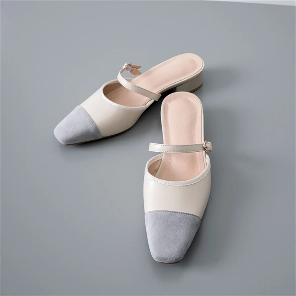Summer women's slippers high quality cowhide fabric comfortable inner square toe shoes 2019 new fashion casual female slippers
Summer women's slippers high quality cowhide fabric comfortable inner square toe shoes 2019 new fashion casual female slippers