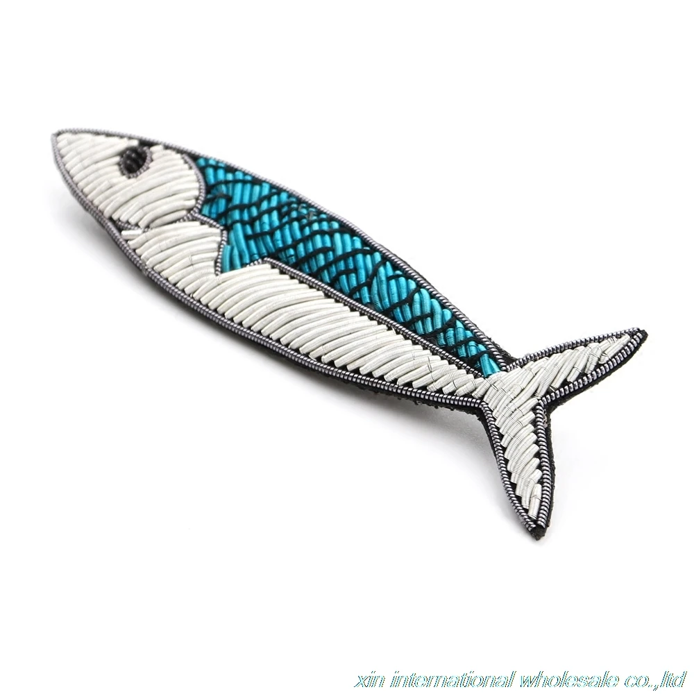Metal silk handmade embroidery rozet The chub mackerel badge The high-end brand shoes bag cloth hat backpack pins
Metal silk handmade embroidery rozet The chub mackerel badge The high-end brand shoes bag cloth hat backpack pins