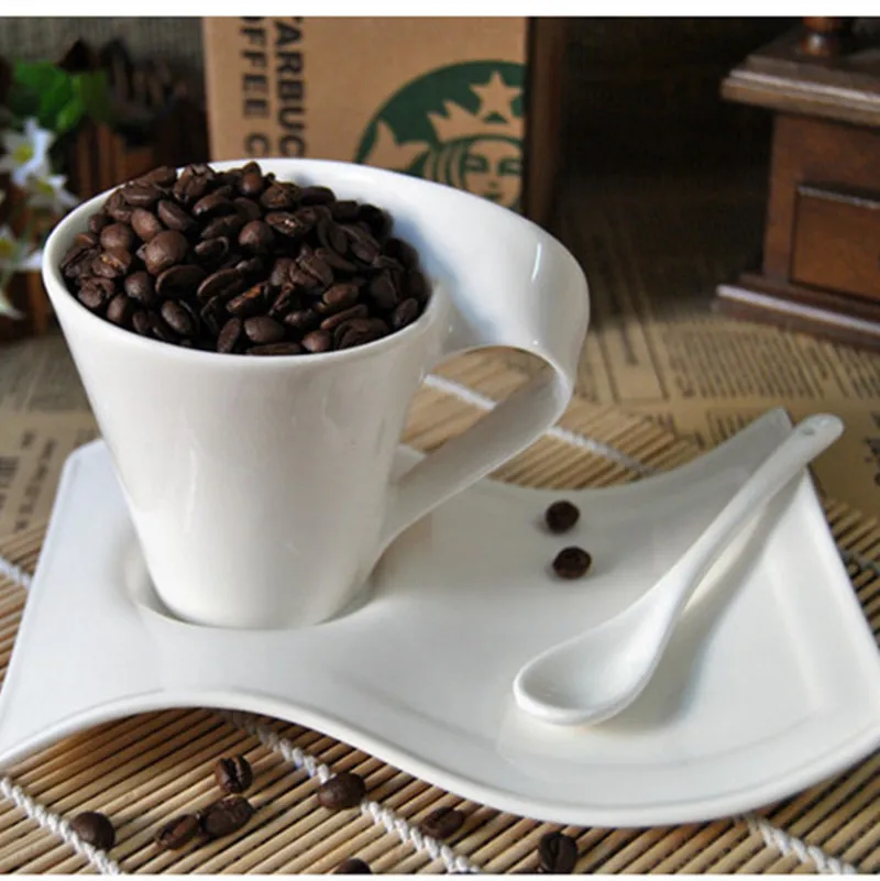 90ml ceramic plain cup and saucer wave handle coffee cups and saucer espresso cups and plates
90ml ceramic plain cup and saucer wave handle coffee cups and saucer espresso cups and plates