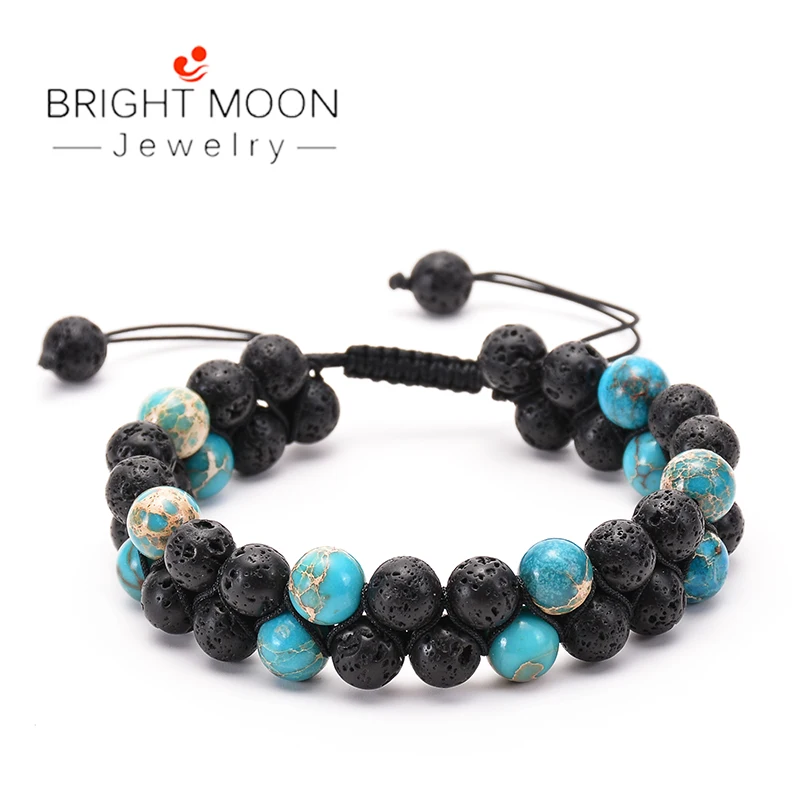 BRIGHT MOON Antique Natural Stone Bracelet Crown Handmade Stone Bracelet Copper Lava Stone Bracelet Essential Oil for Women
BRIGHT MOON Antique Natural Stone Bracelet Crown Handmade Stone Bracelet Copper Lava Stone Bracelet Essential Oil for Women